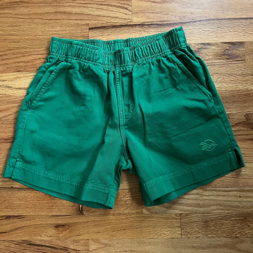 Crazy Shirts Winter Green pull up shorts 100% cotton women’s XS NWT